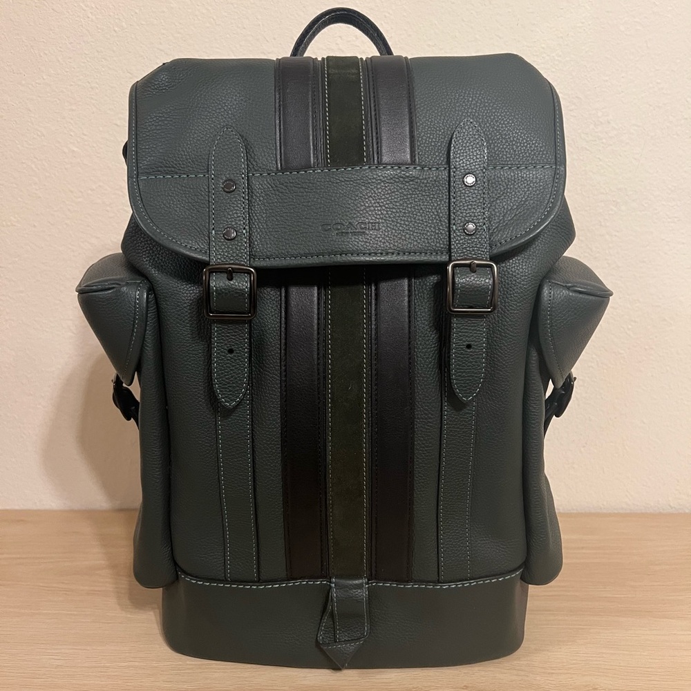 Coach Men's Backpack in Forest Green and Black